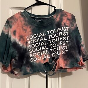 Social Tourist Tie-Dye Short Sleeve Tee